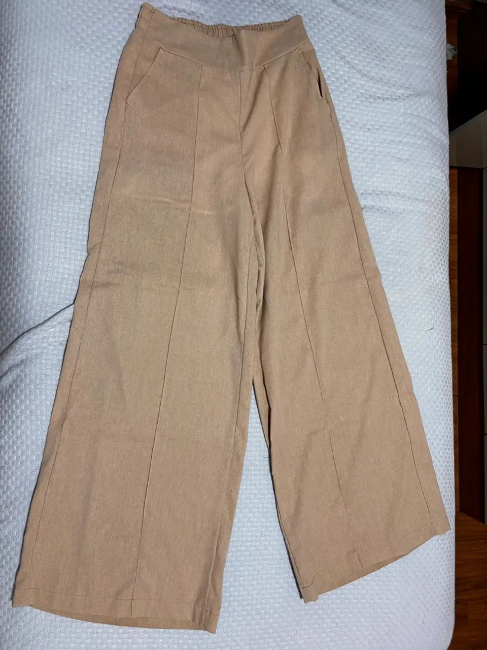 Calça de linho bege - Foto 3