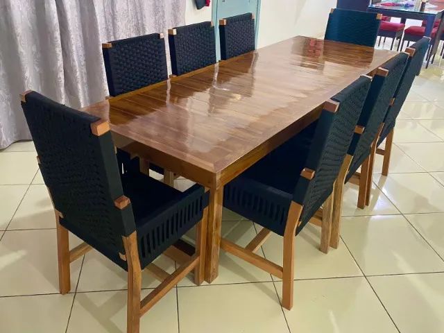 MESA LASVEGAS COM 08 CADEIRAS