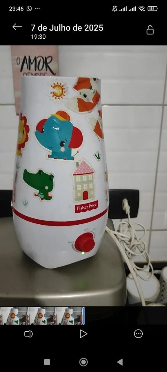 Umidificador de Ar Fisher Price