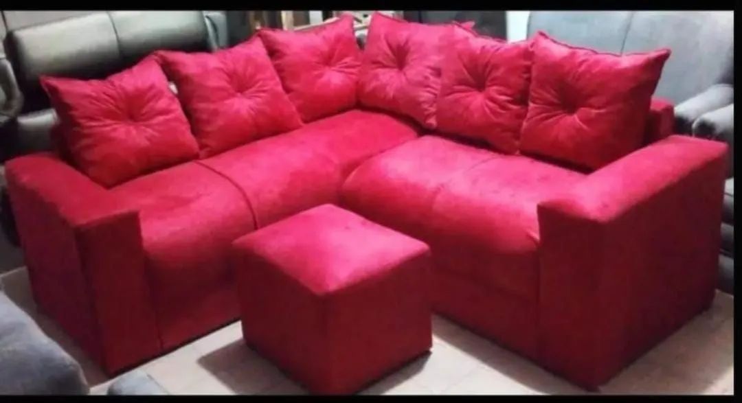 Sofá de canto com puff - Conforto e elegância para sua sala - Foto 4