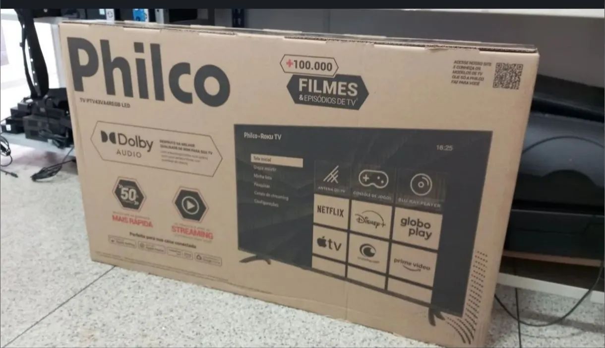 TV Philco Roku 43 polegadas - Smart TV - 100 mil filmes e séries