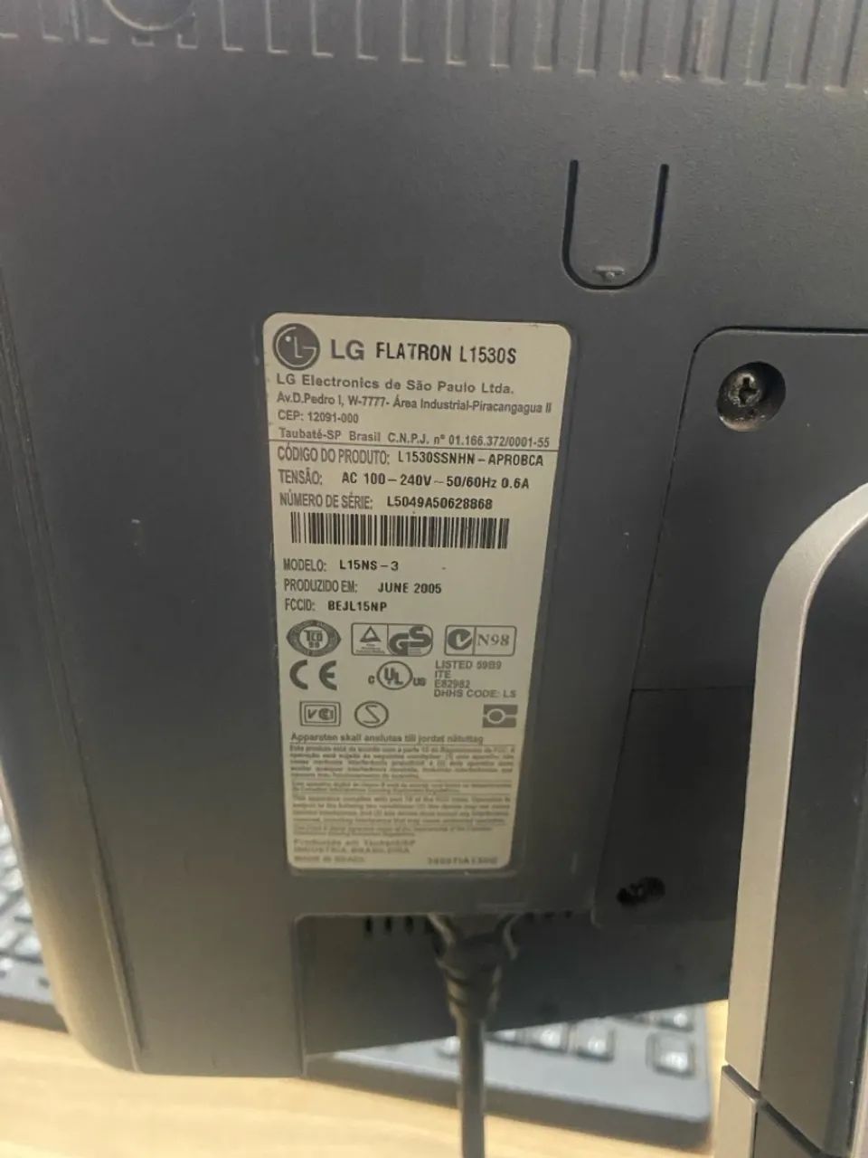 Monitor 15 polegadas Flatron LG 64385504173569121