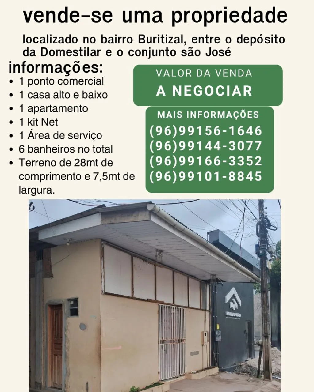 Vende-se uma propriedade 