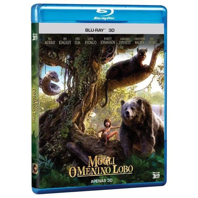Mogli: O Menino Lobo Blu-Ray 3D Original e Lacrado de Fábrica DUBLADO E LEGENDADO 