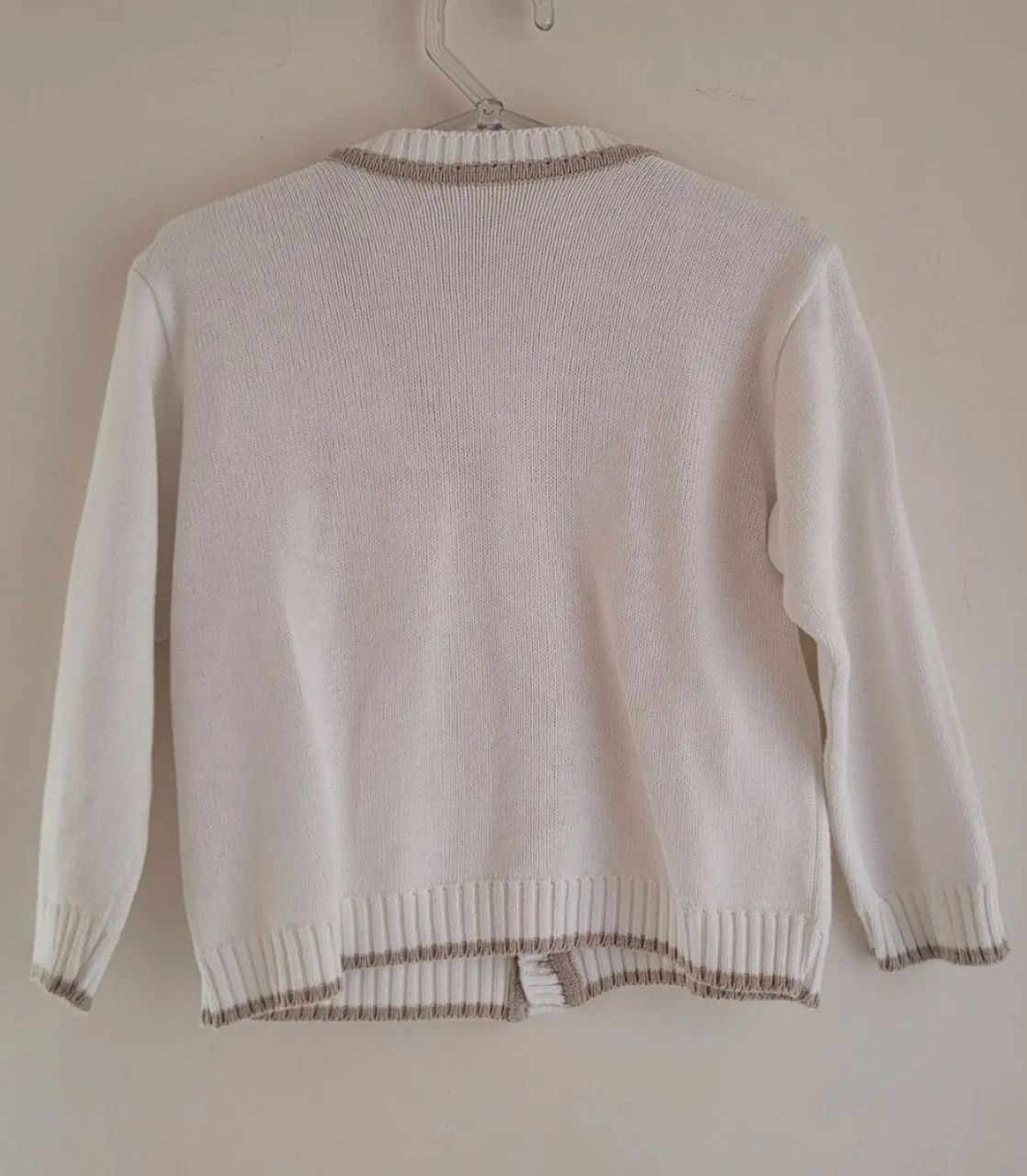 Cardigan branco infantil  - Foto 2