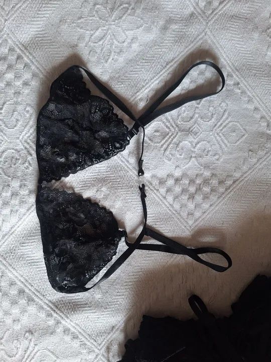 Sutiã de renda preto - Tamanho m - Foto 2