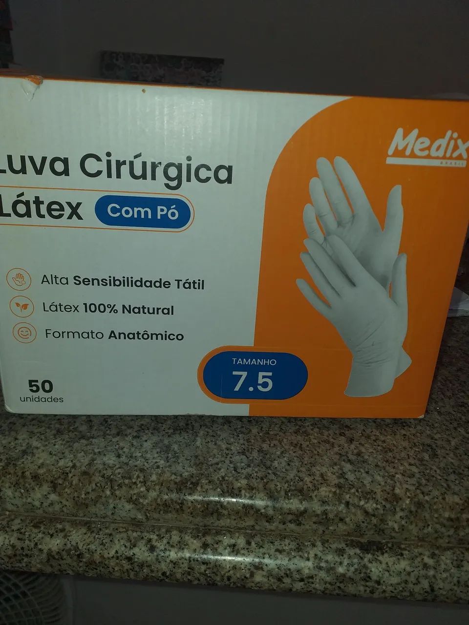Luvas Cirúrgicas Látex com Pó - 50 unidades