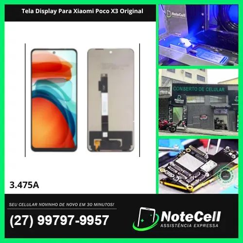 Tela Display Para Xiaomi Poco X3 Original- Instalação Expressa Em 30 Minutos!