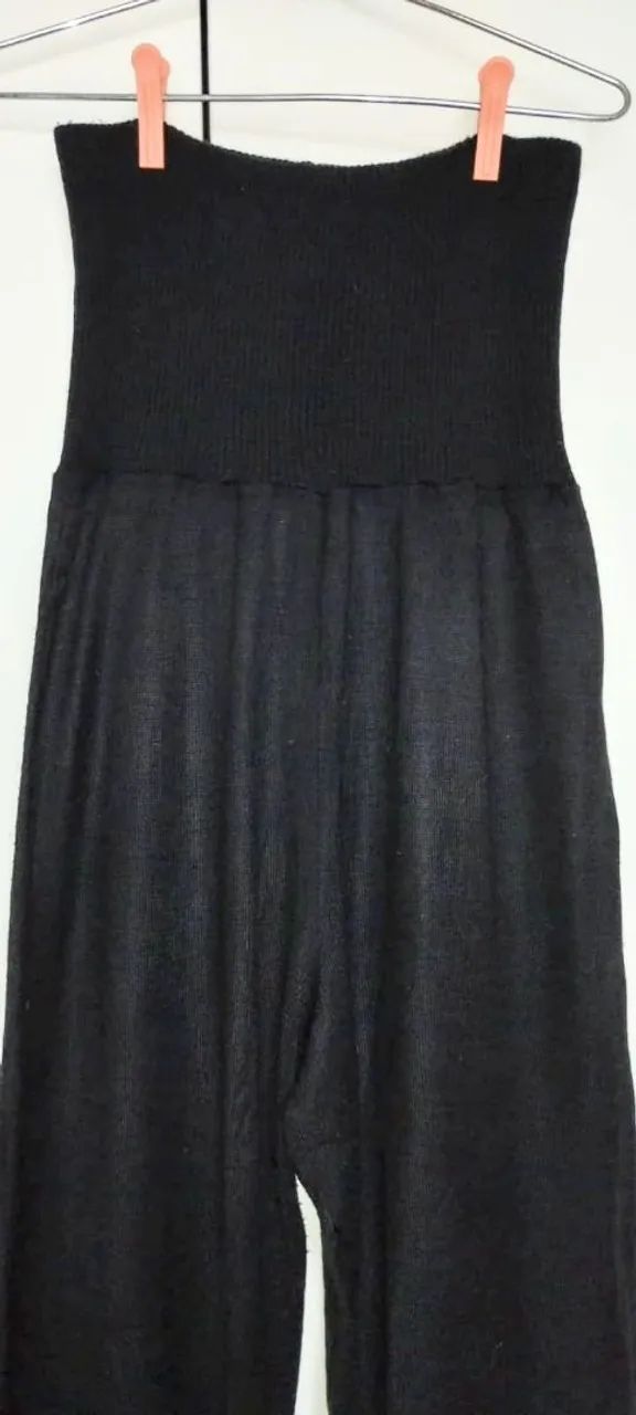 Calça de Tricô Preta - Aspargus - Foto 2