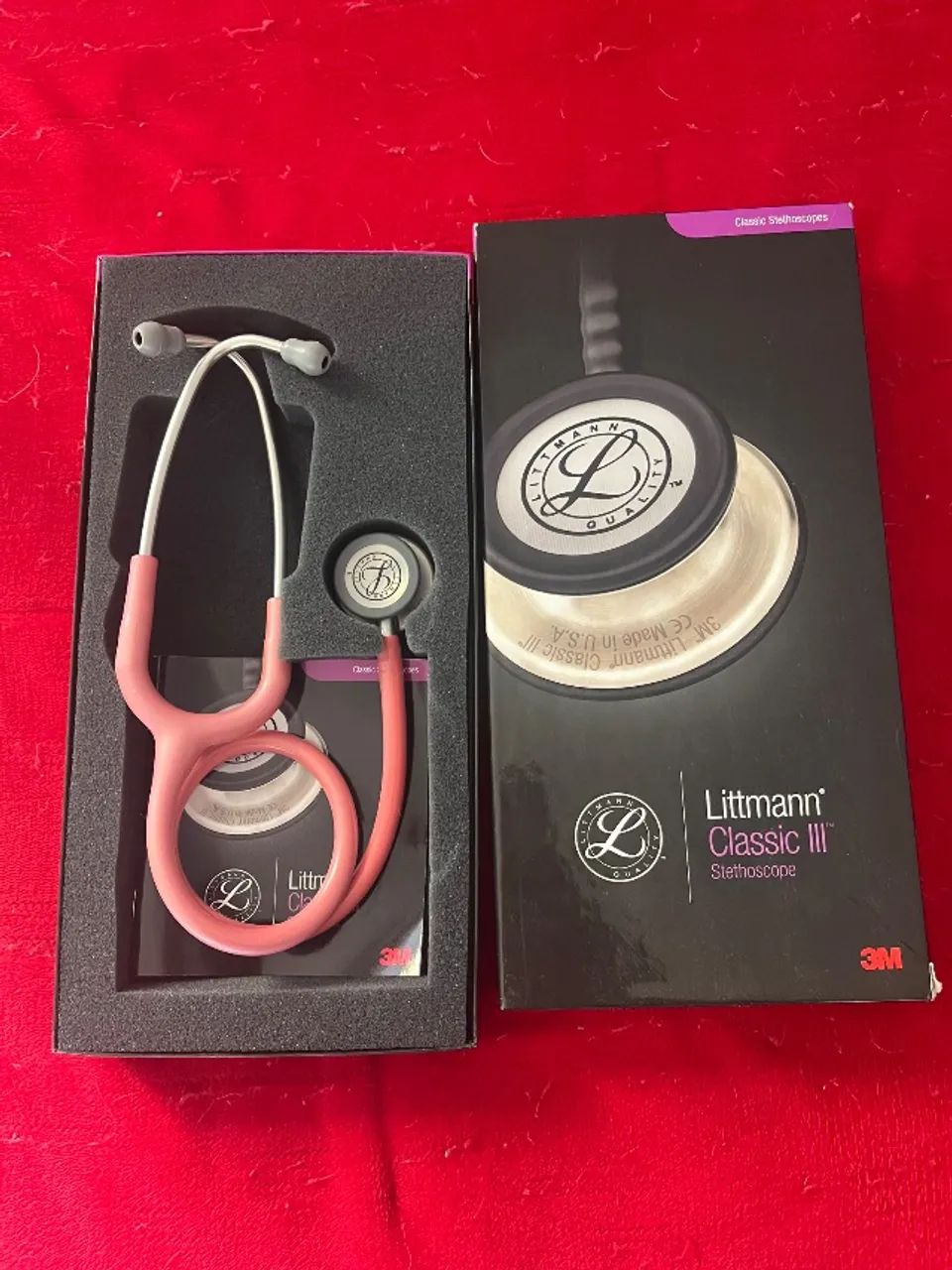 Estetoscópio littmann rosa pérola 