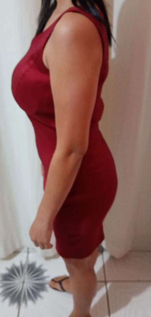Vestido Vinho tubinho - Foto 2