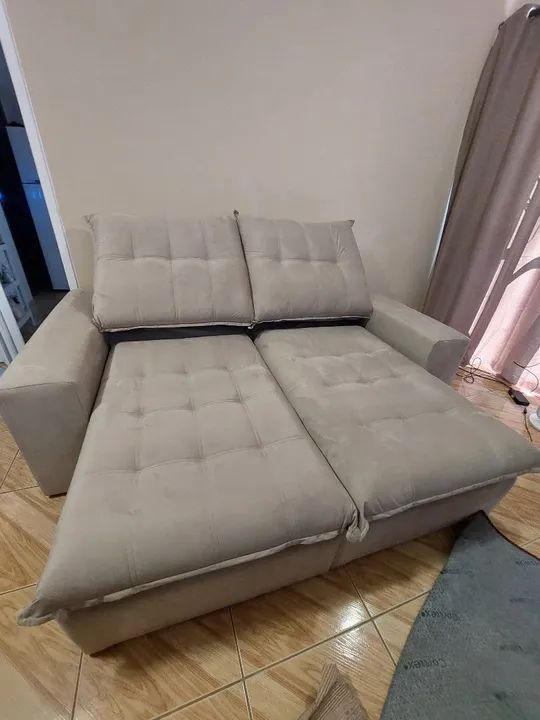 Sofá maravilhoso na promoção super mega confortável com 18cm PILLOW  - Foto 3