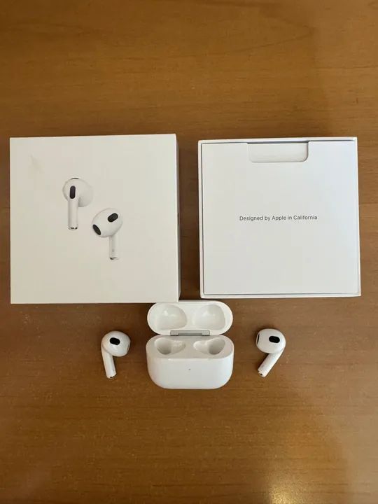 Apple AirPods 3 c/ estojo MagSafe pouco usado - perfeito estado