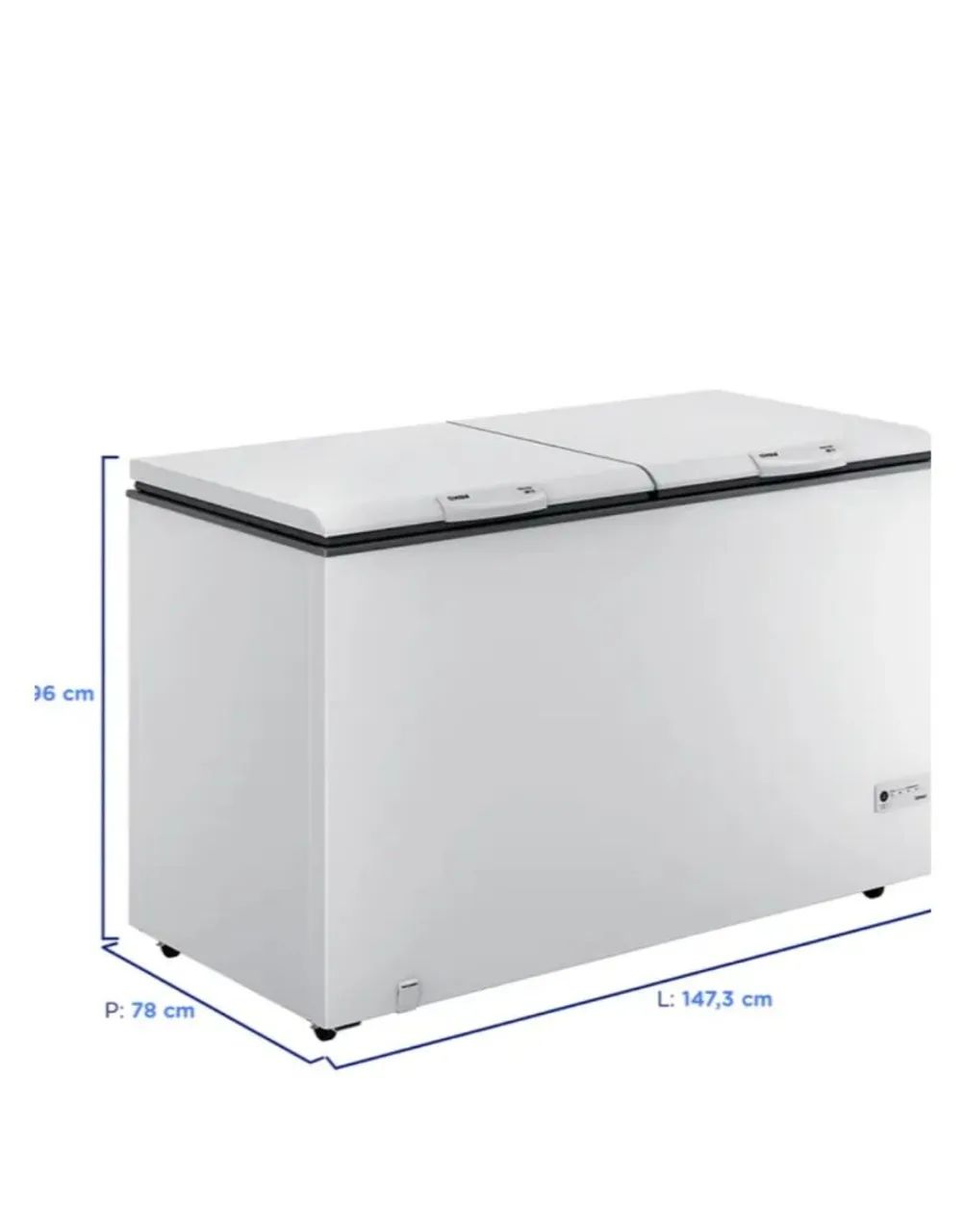 Freezer Horizontal Duplo com Amplo Espaço Interno - Foto 4