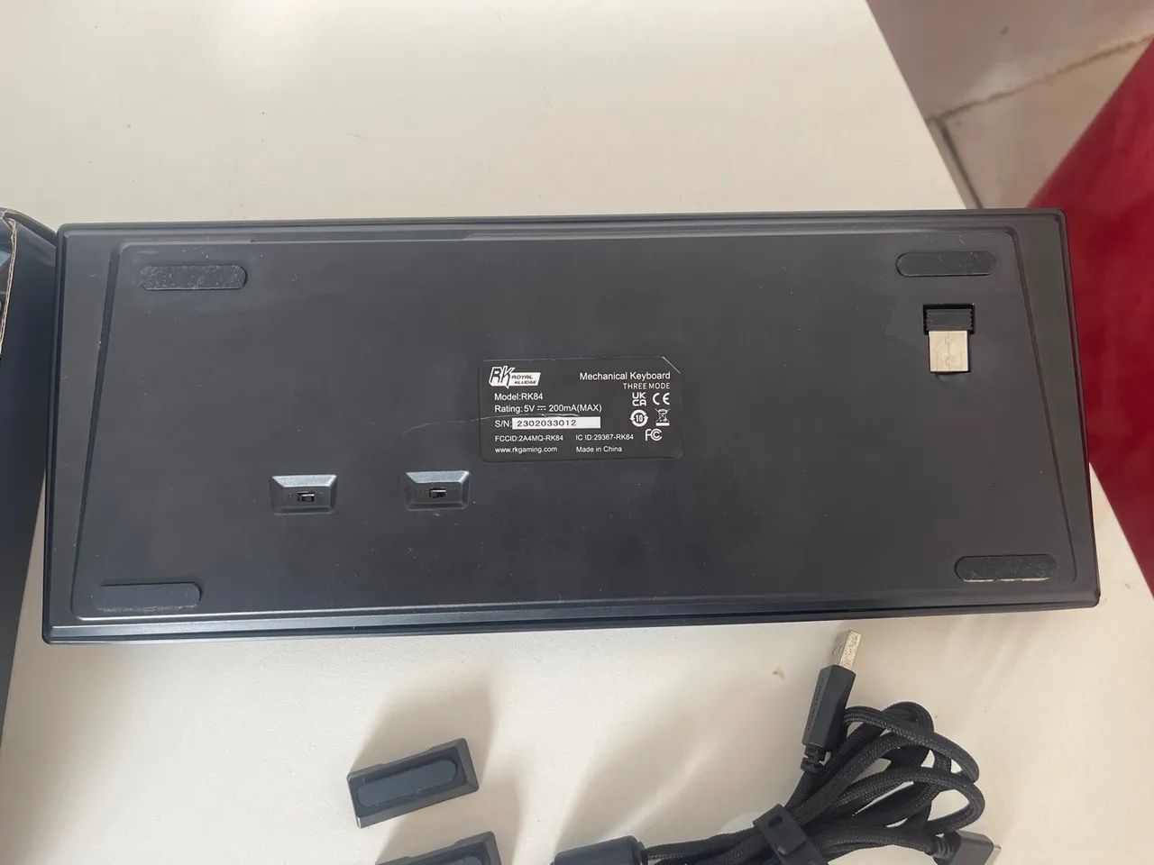 Teclado Mecânico Royal Kludge RK84/RK857 RGB Retroiluminado Bluetooth 2.4G - Foto 3