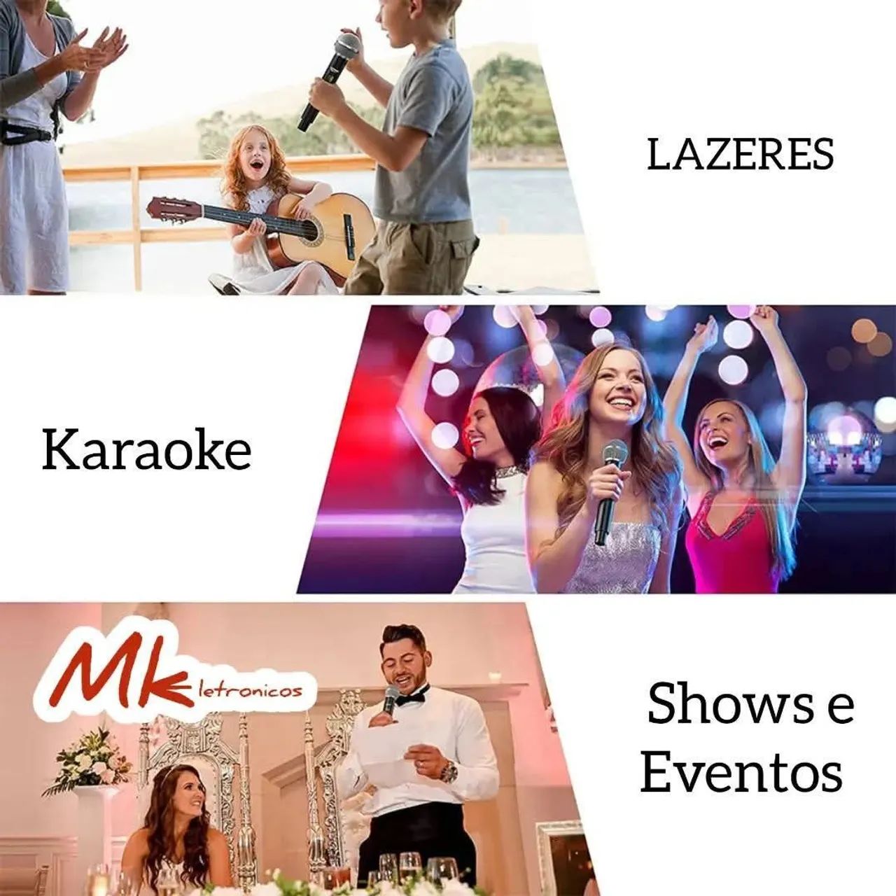 Microfone Dual s/ fio universal - Qualidade de som superior - Foto 4