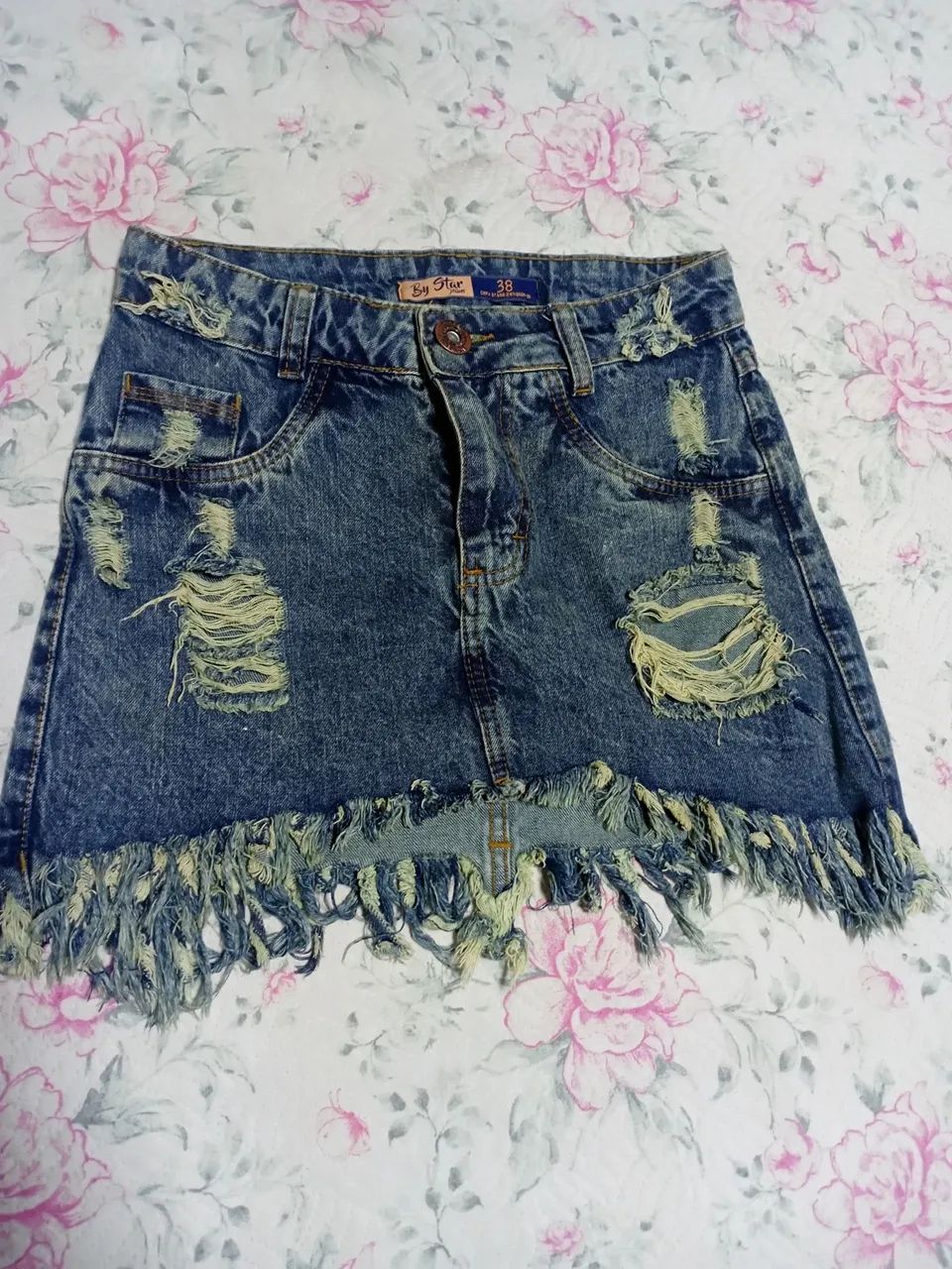 Saia jeans destroyed