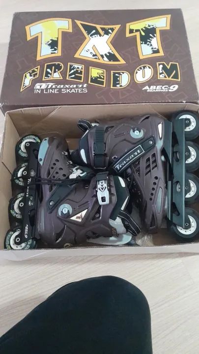 Patins Traxart Freedom Inline Freestyle 80mm ABEC-9 Cromo - Foto 2