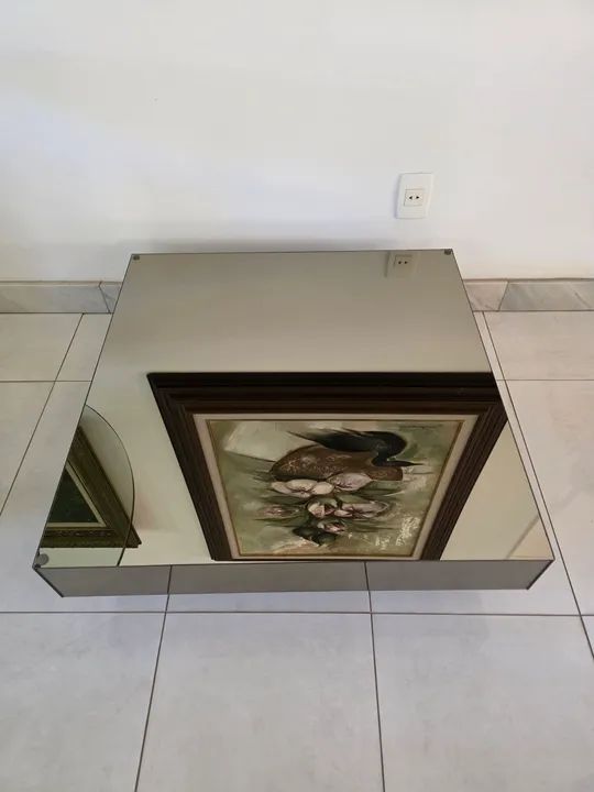 Mesa de Centro Espelhada Líder Interiores Em Perfeito Estado  - Foto 4