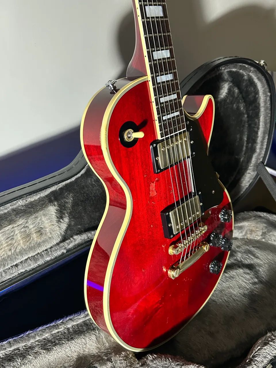 Epiphone Made in Japan Les Paul Custom Gibson Headstock Lpc-80