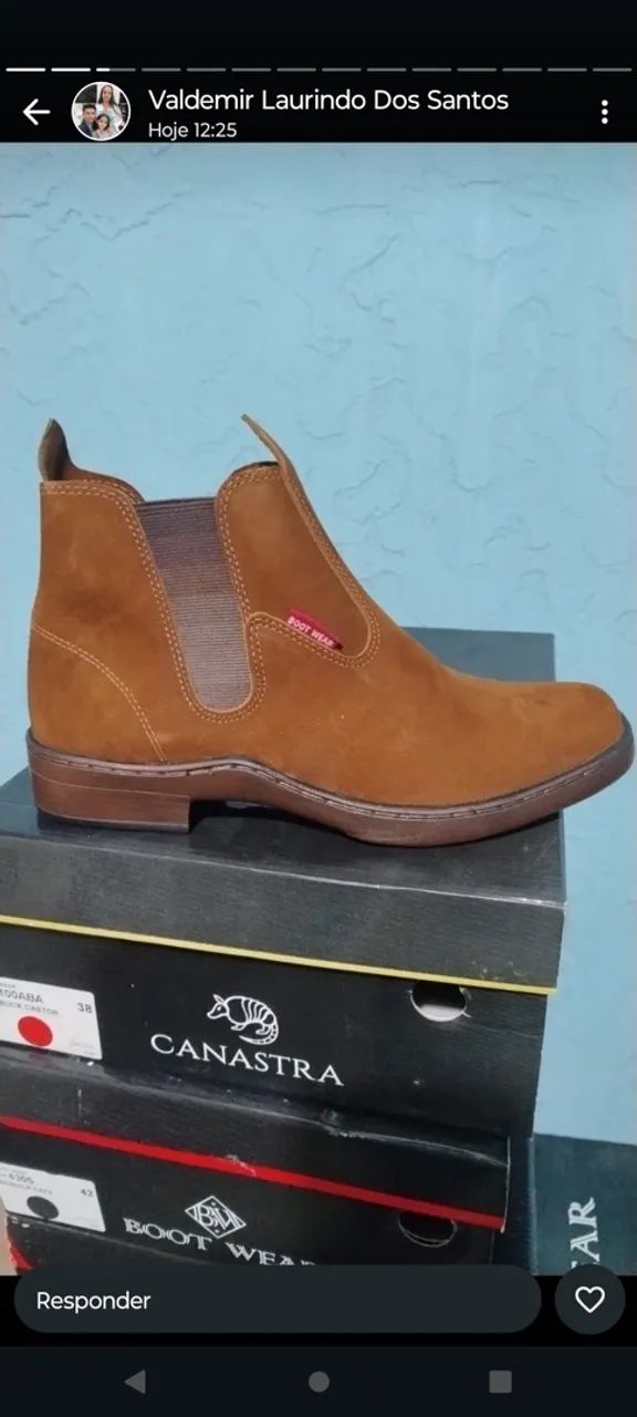 Bota Cano Curto Marrom - Canastra