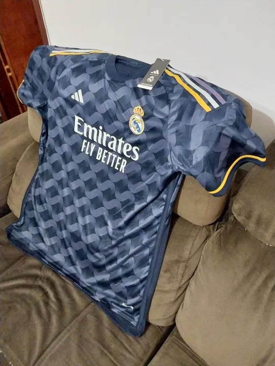Camisa Real Madrid original Adidas - 2023/24 - Azul tamanho GG  - Foto 4