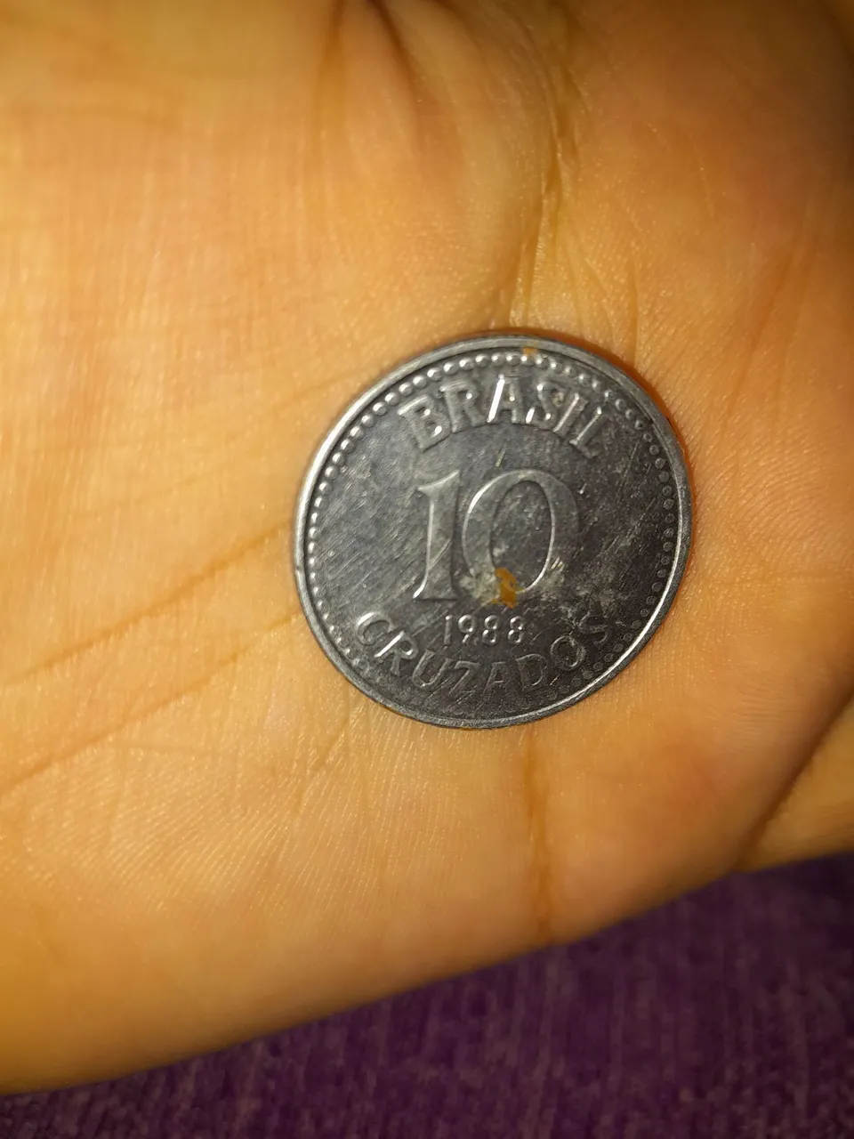 Moeda 10 Cruzados - Brasil