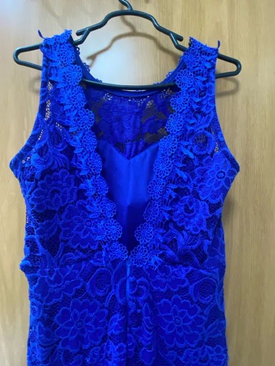 Vestido Azul de Renda - Foto 3