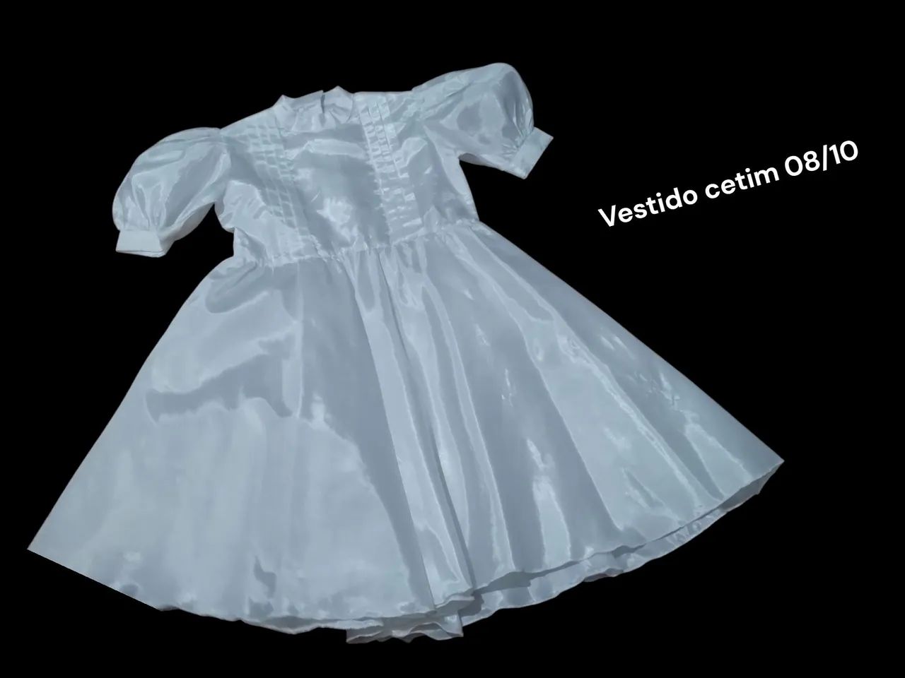 vestido branco batizado infantil