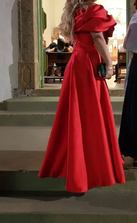 vestido de festa zibeline tamanho g, usado apenas 1 vez. - Foto 3