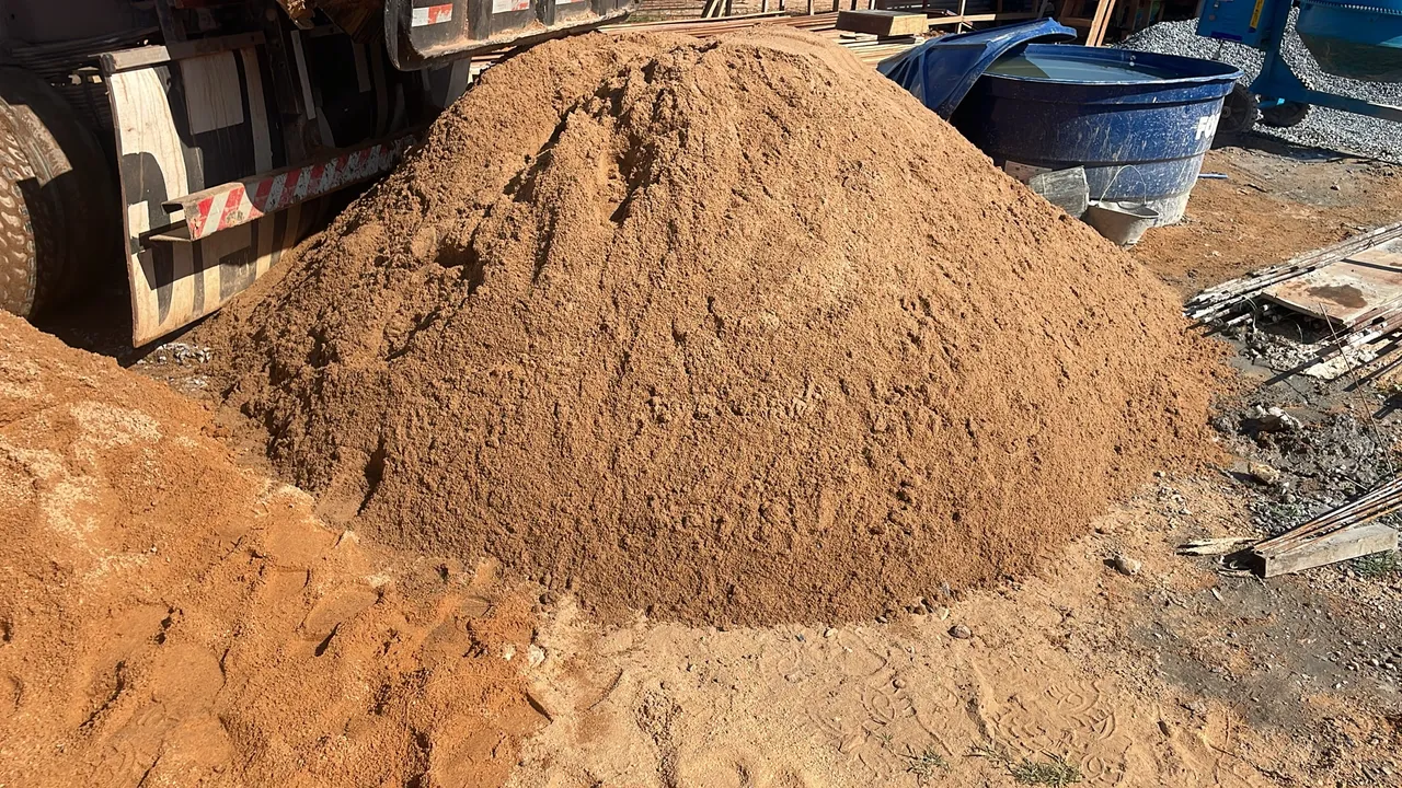 Areia para construção - Ótima qualidade!