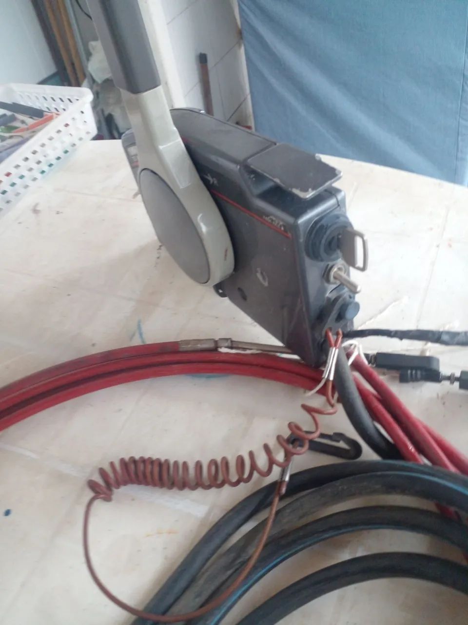 Náutica motor popa comando manete yamaha original completo 2000,00 - Foto 3