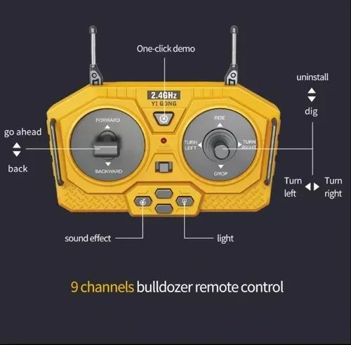 Escavadeira Controle Remoto Recarregável Brinquedo Top - Foto 5