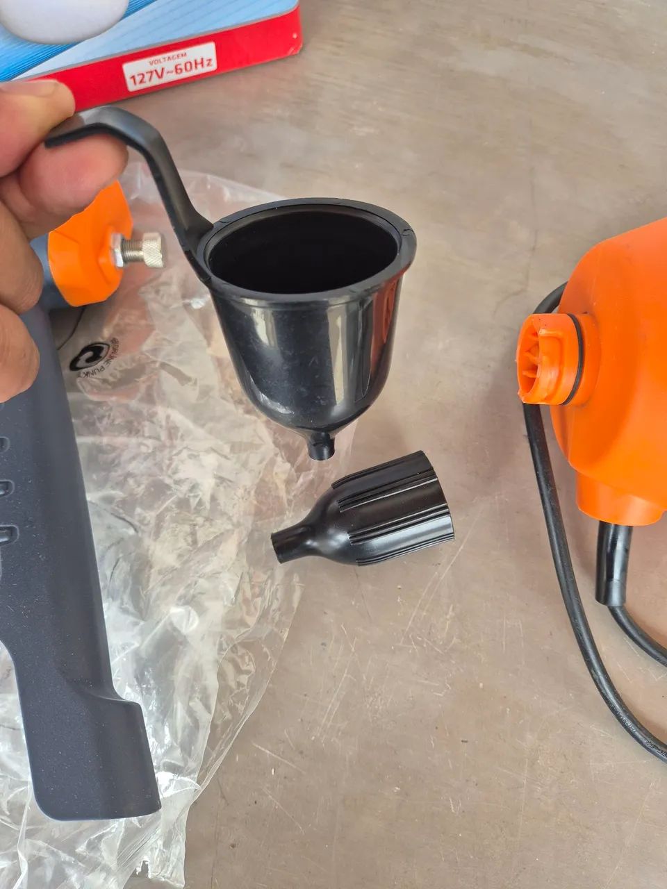 Pistola Pulverizadora Elétrica 450w Hv400<br>127v Intech 127v - Foto 4