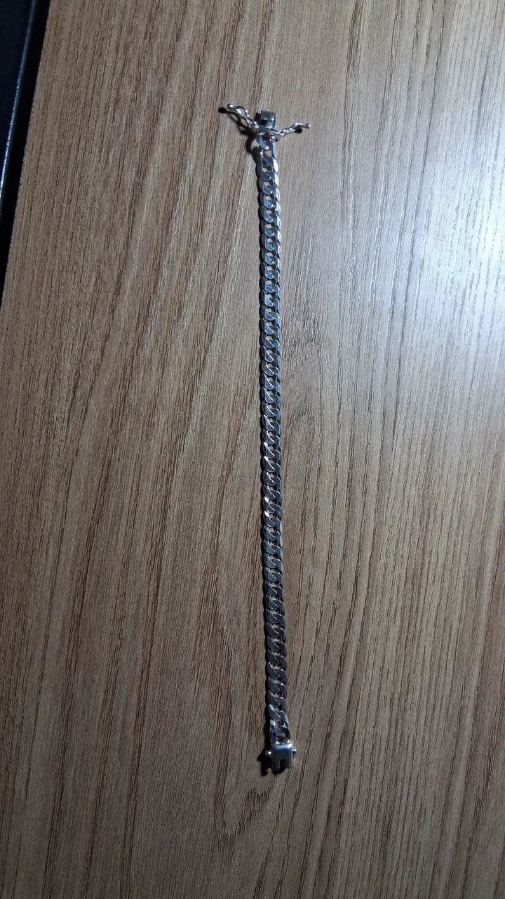 Pulseira de Prata 925 masculina - Foto 2