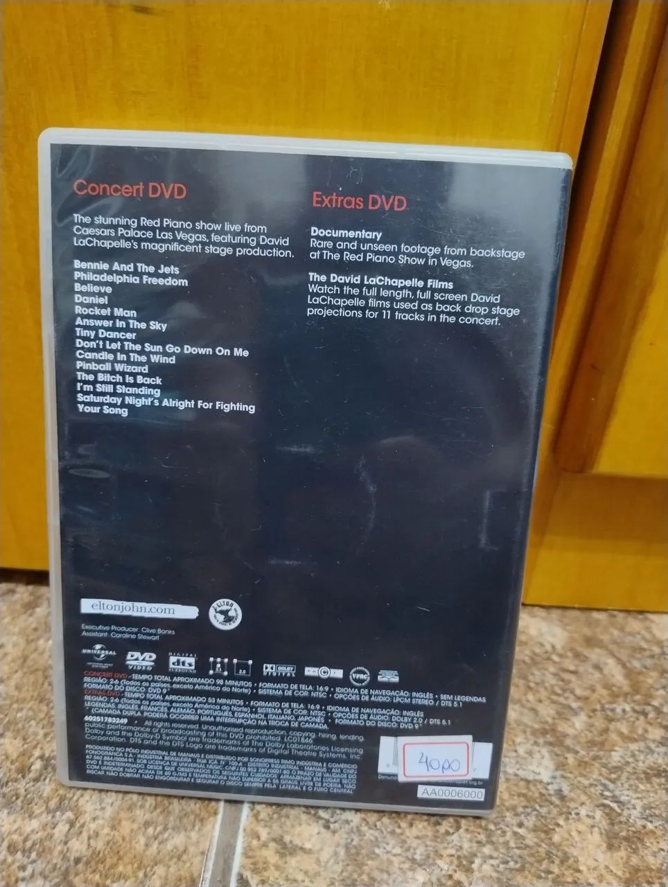 DVD Elton John - The Red Piano - Foto 2