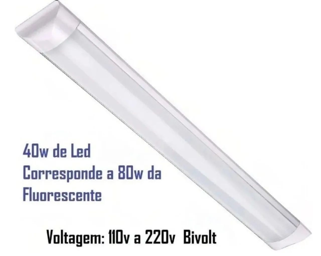 Luminária Led de Sobrepor 1,20m 40W - Foto 5