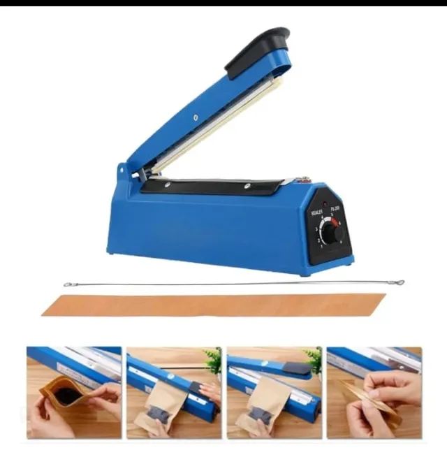 SELADORA MANUAL DE ALIMENTOS 30CM | 127V | COR AZUL - Foto 4