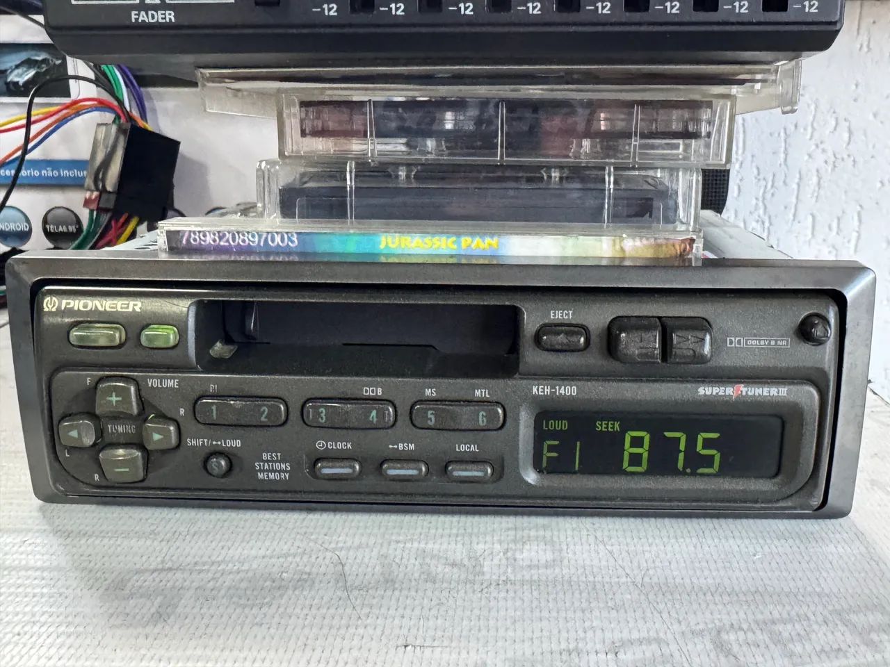 Toca fita rádio e com Bluetooth Pioneer keh-1400 na promoção so