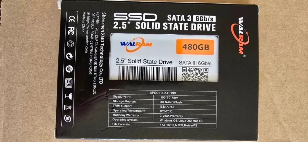 SSD 480GB Sata 3 Walram Novo lacrado - Foto 3