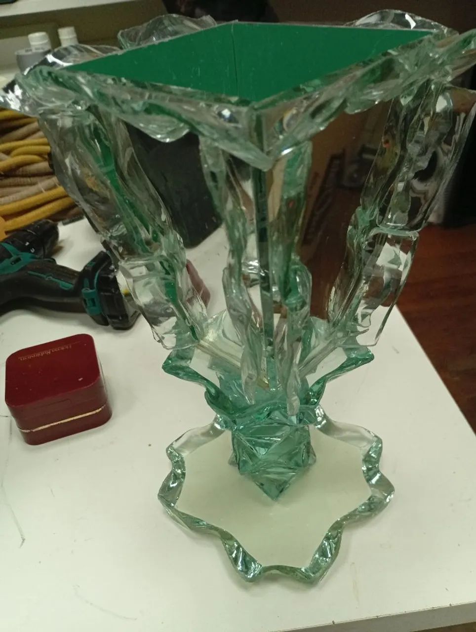 Vaso de vidro retrô  - Foto 4