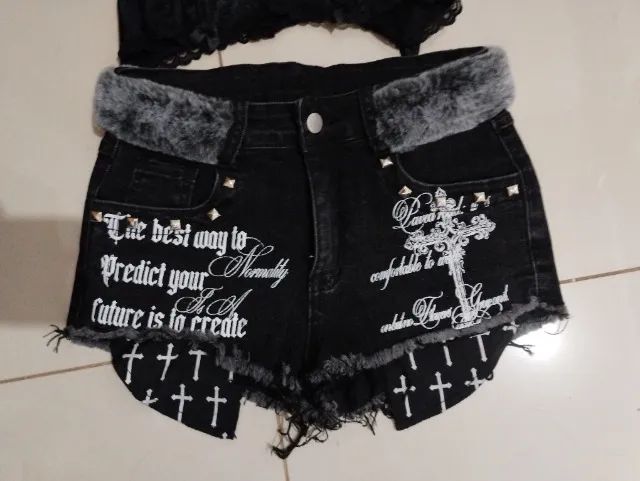 short jeans romwe NOVO