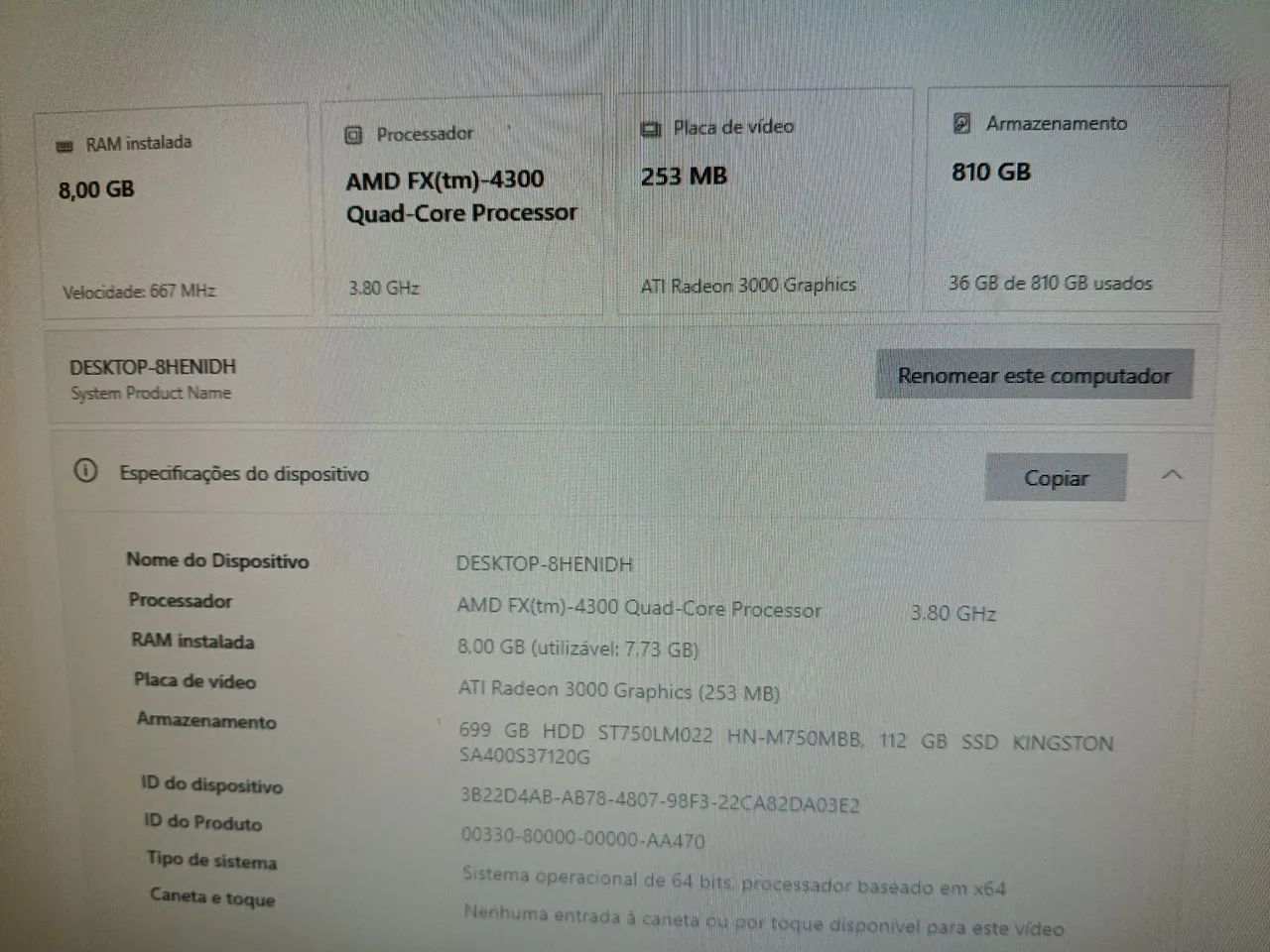 DESKTOP AMD , 6GB RAM DDR3, HD 1TB, LINUX - Foto 2