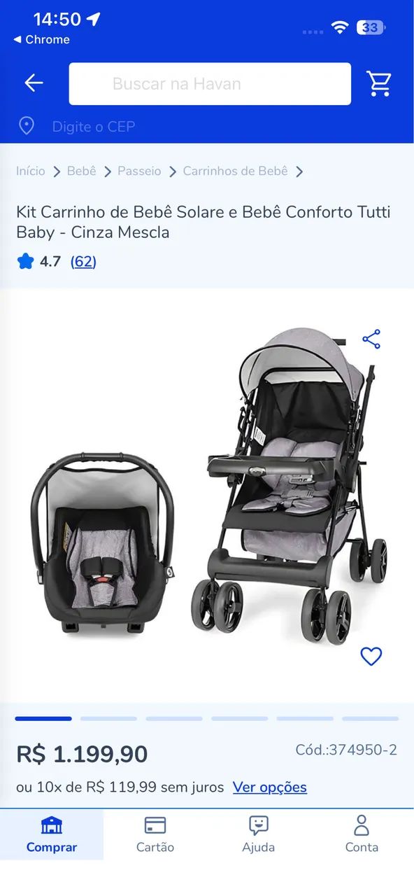 carrinho de bebê + bebê conforto 