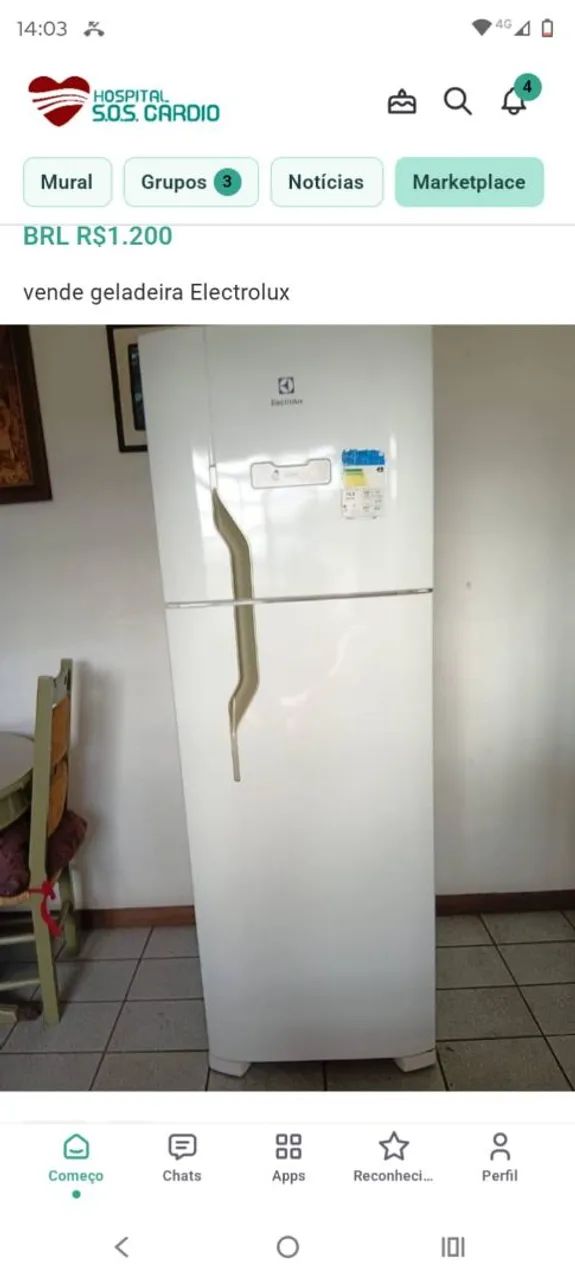 Geladeira Electrolux 