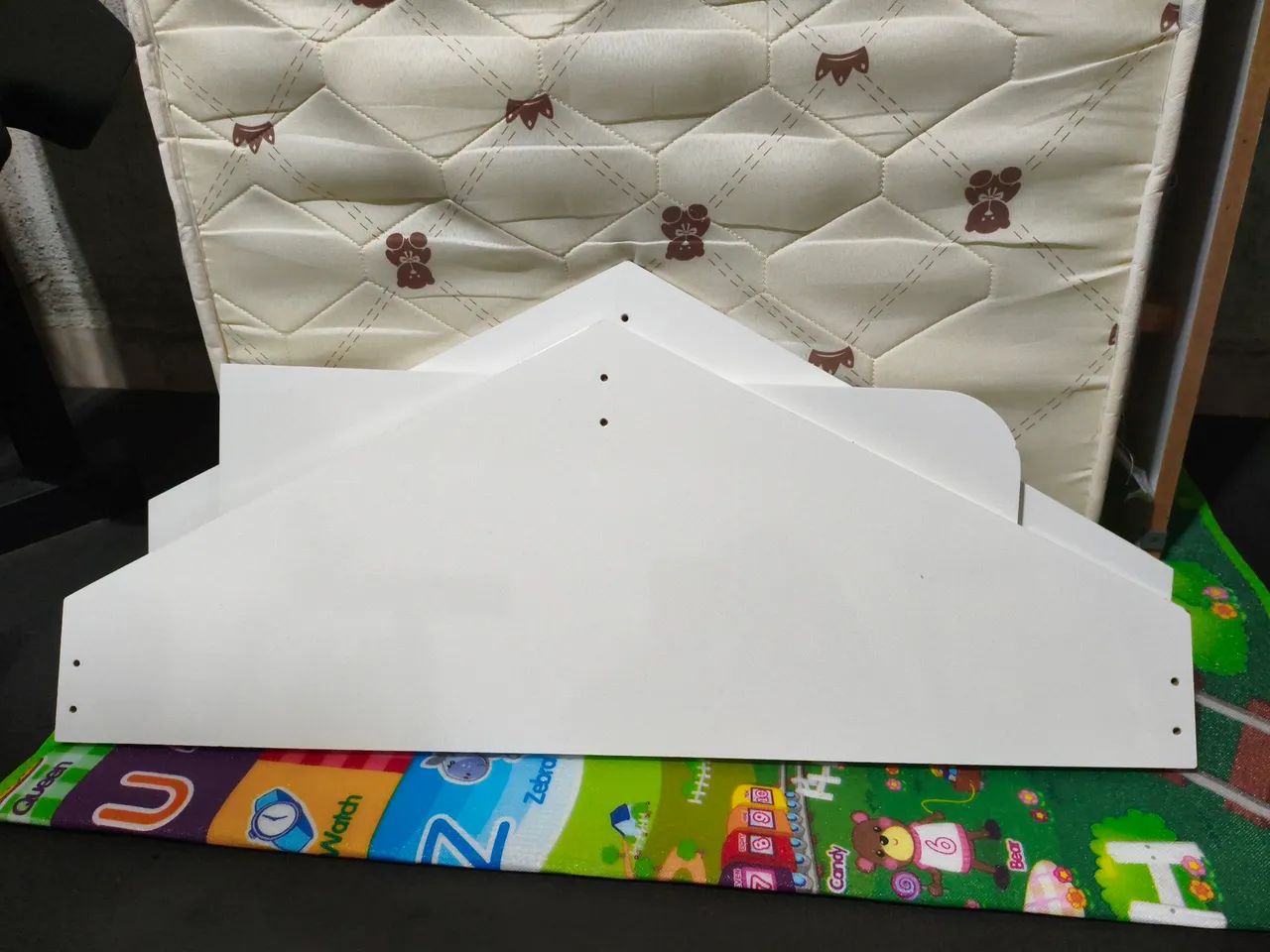 Cama Casinha Branca com Cortina e colchão  - Foto 3