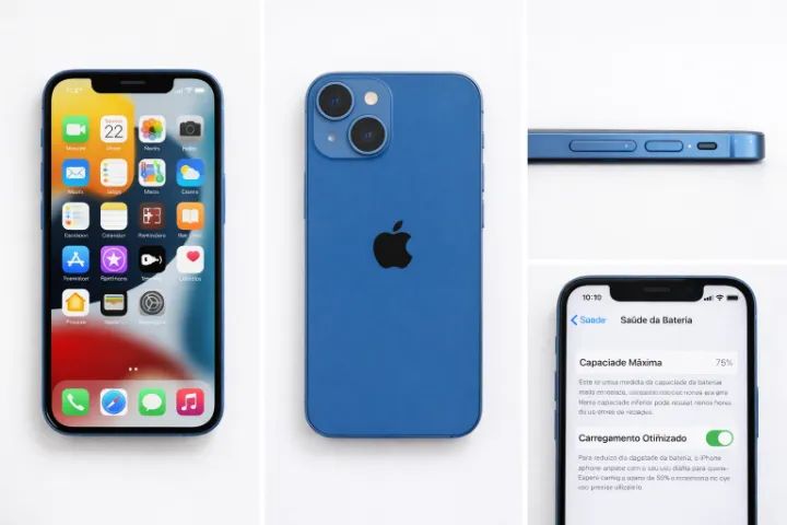 iPhone 13 mini azul - preço único - Celulares e Smartphones