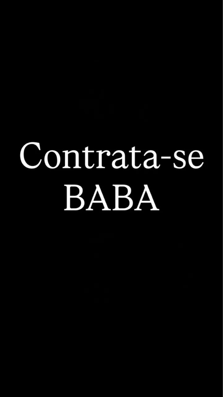 Contrata-se baba com experiencia