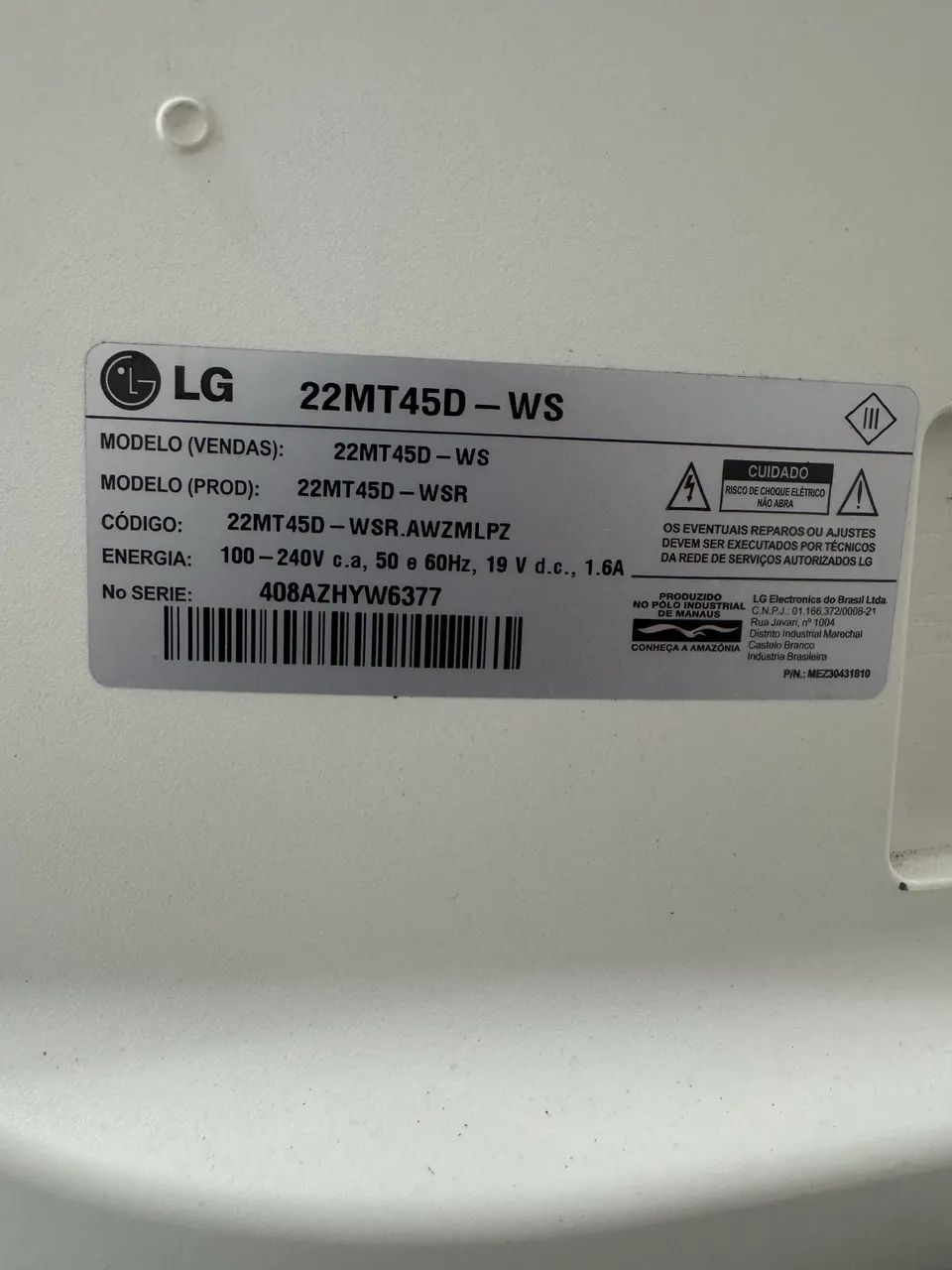 Tv digital LG 22 polegadas modelo:22MT450D-WS - Foto 5