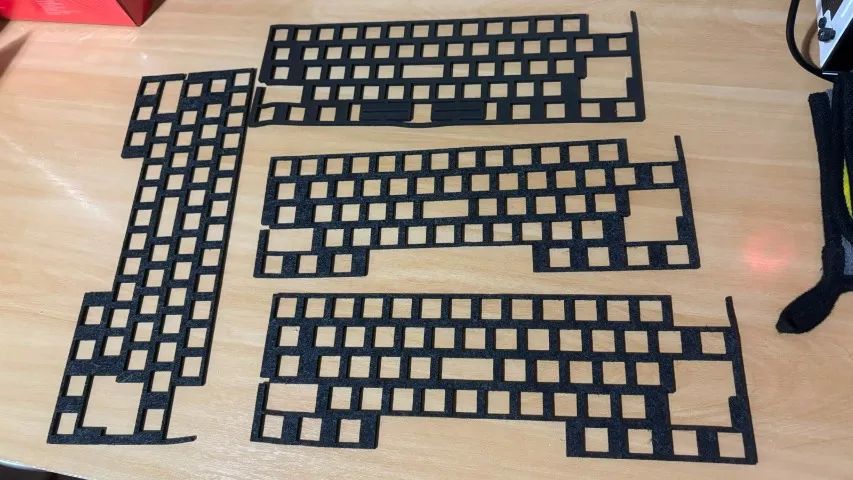 Foam entre PCB e Plate de teclado 60%